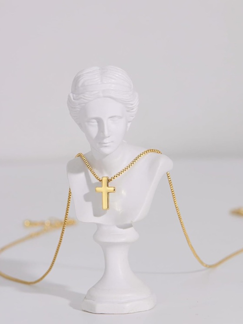 Gold Cross Pendant Necklace